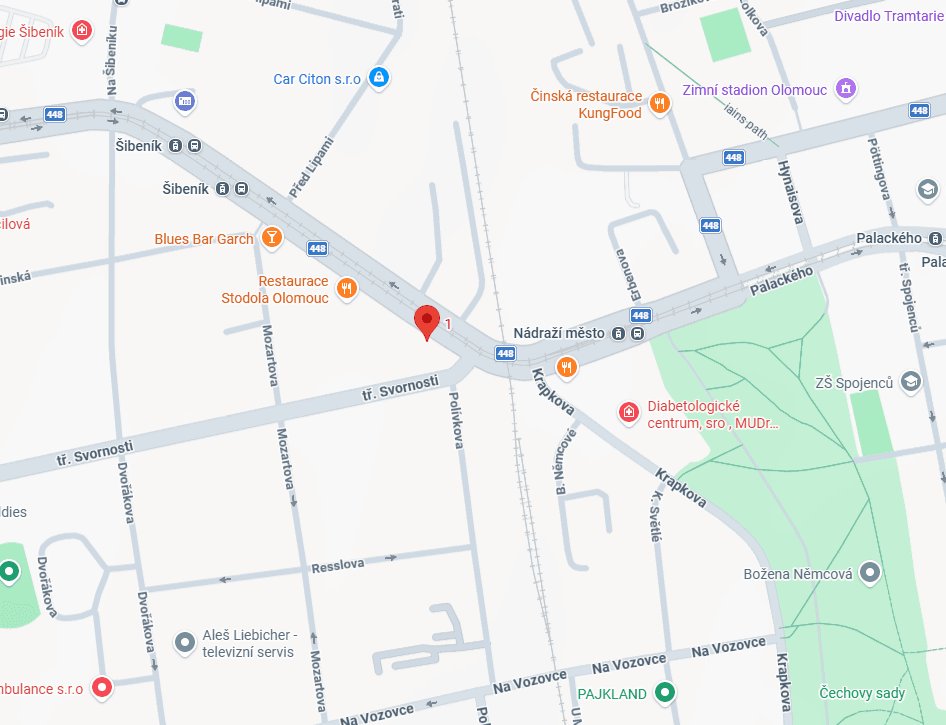 Mapa — MikeSlit Studio, Litovelská 111/1, Olomouc